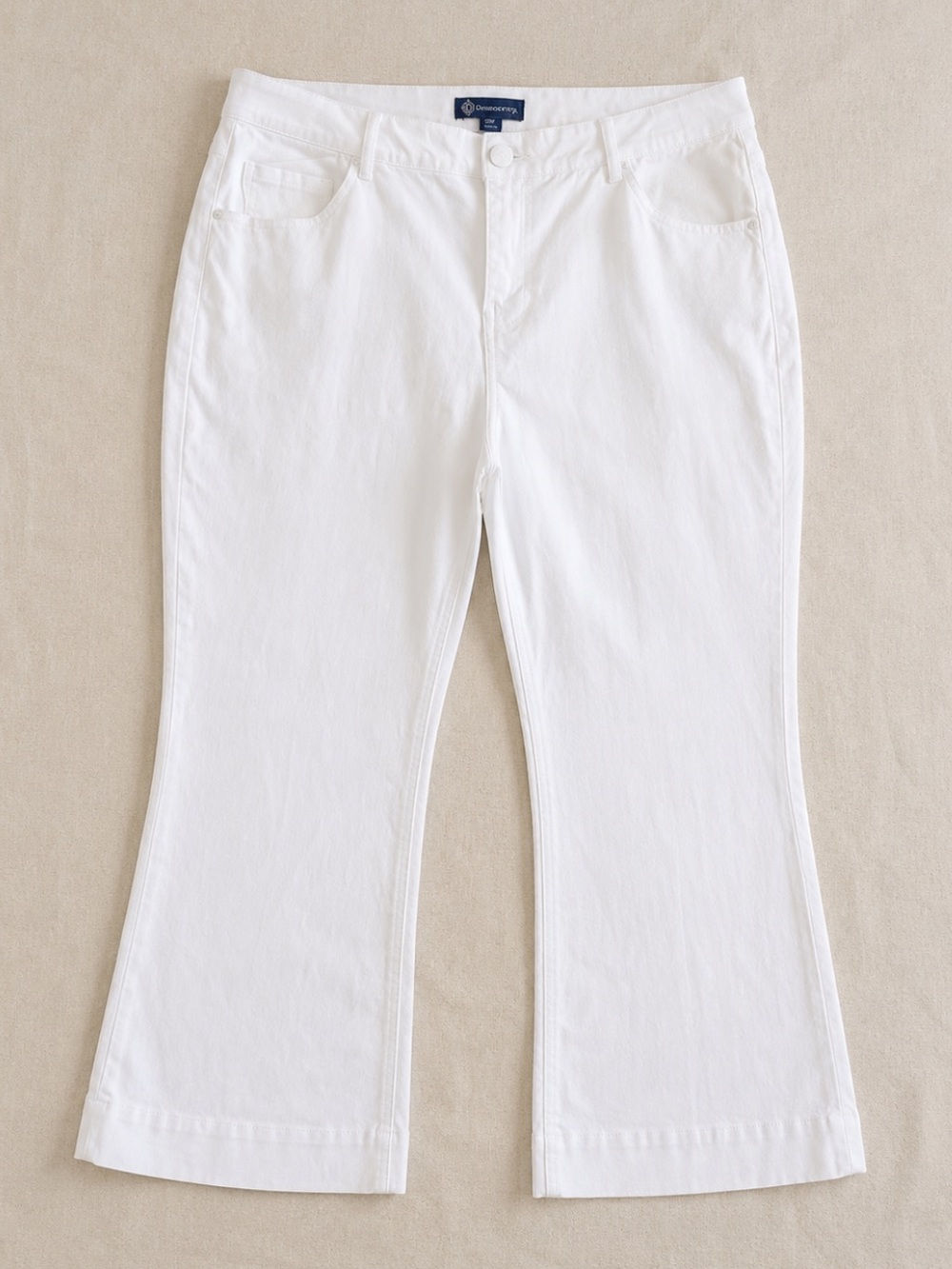 Democracy Absolution White Boot Cut Mid Rise Jeans Plus Size 20W Scandinavian